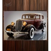 Металлическая табличка Ford V8 Deluxe Fordor Sedan (40-730)